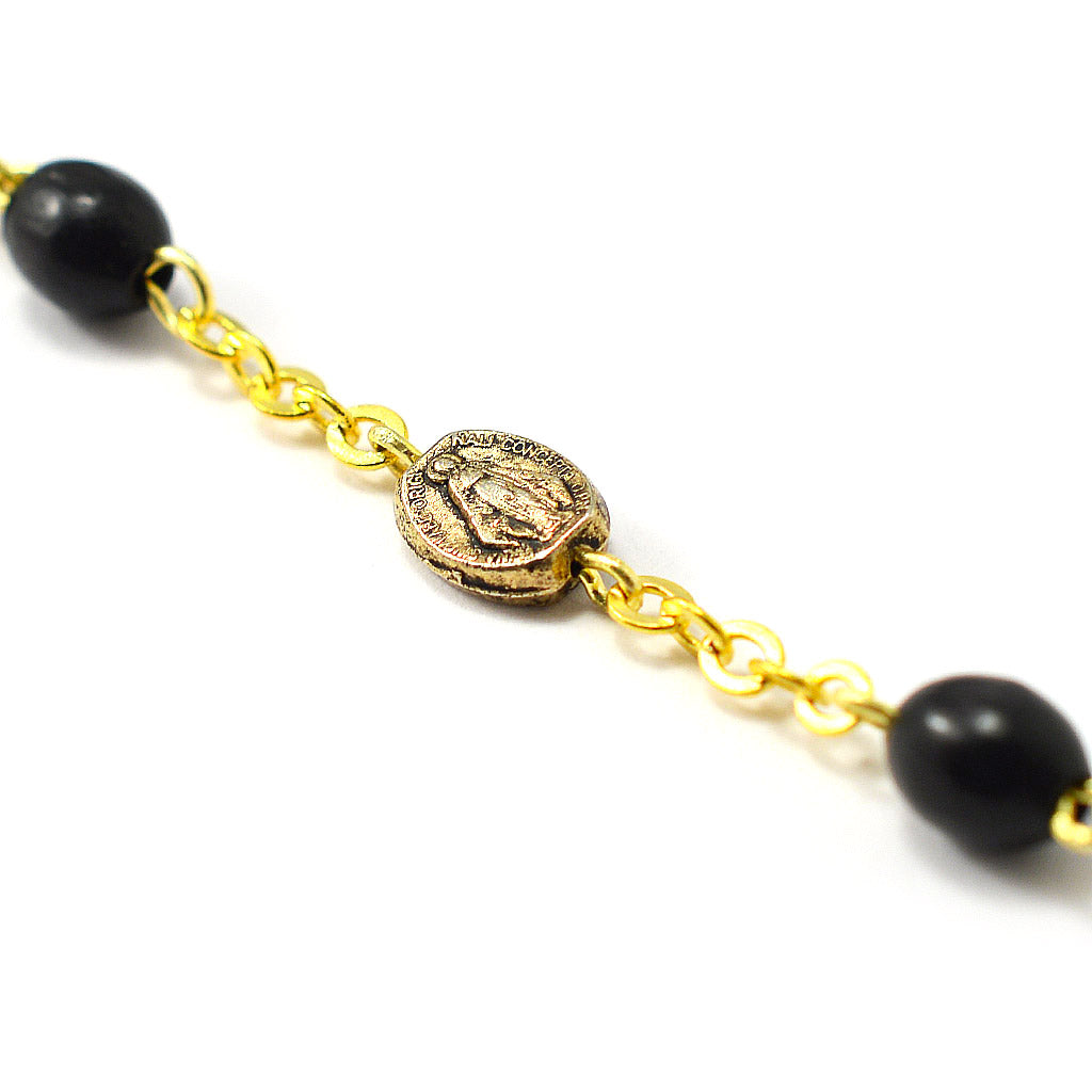 Our Lady of the Miraculous Medal Rosary with Italian Wood